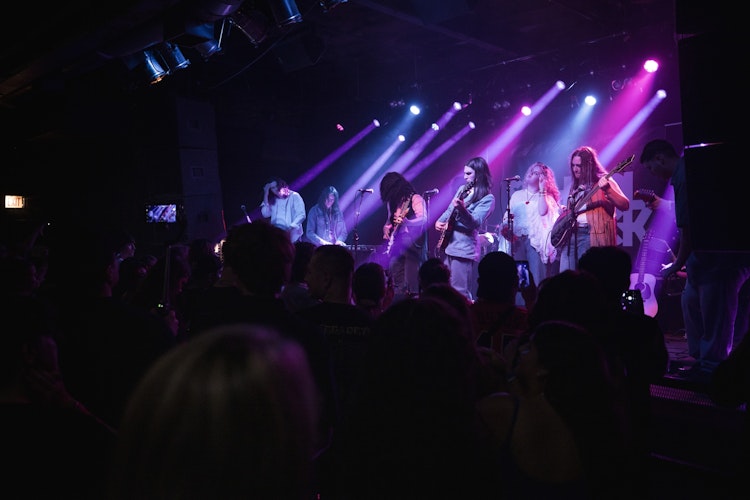School of Rock Students Performing on Stage
