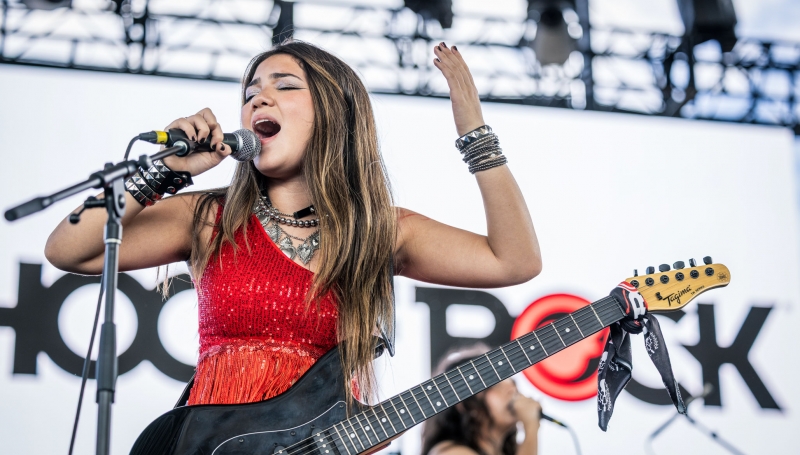 School of Rock Students Performing on Stage